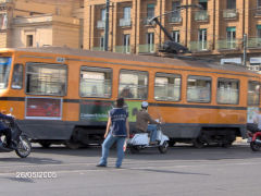 Naples tram, Italy, May 2005